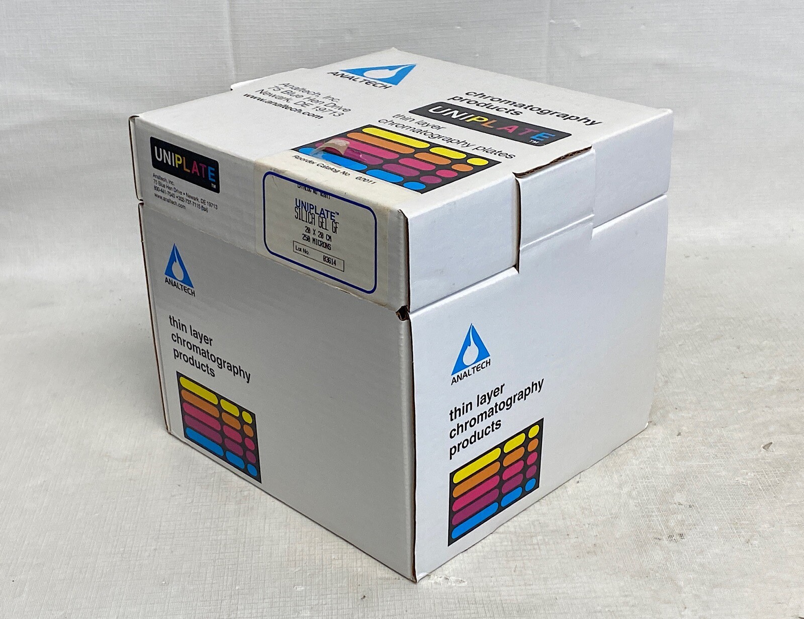 (25/Pk) ANALTECH TLC Chromatography Silica Gel GF Uniplates 20x20cm 250um 02011