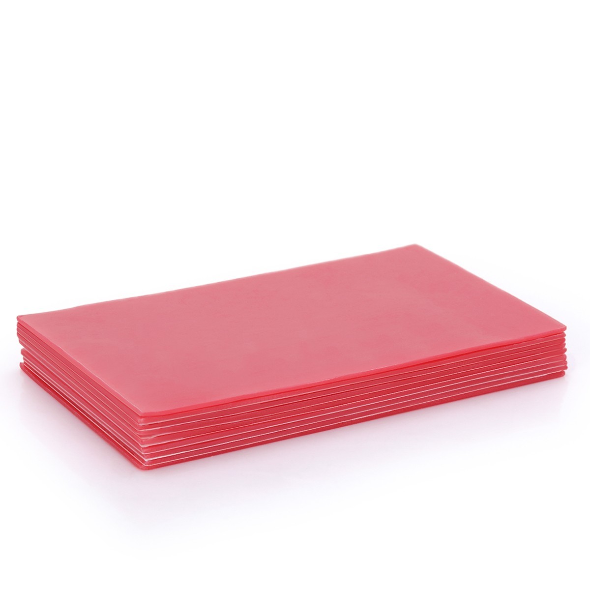 18 hojas dental Cera de placa de base Roja Utilidad de cera de modelado 1.3 mm