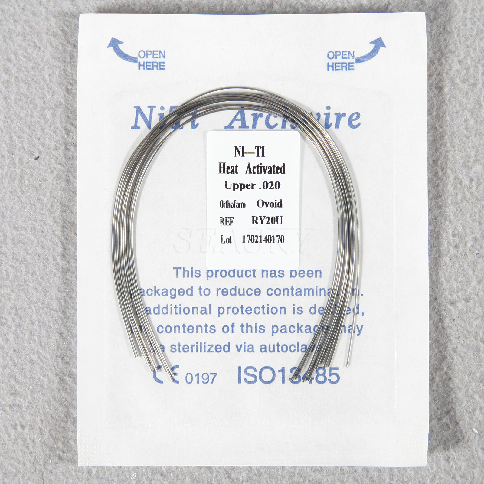 10 X Dental Orthodontic Heat thermal Activated Wire Round Arch 12-20 Upper Lower