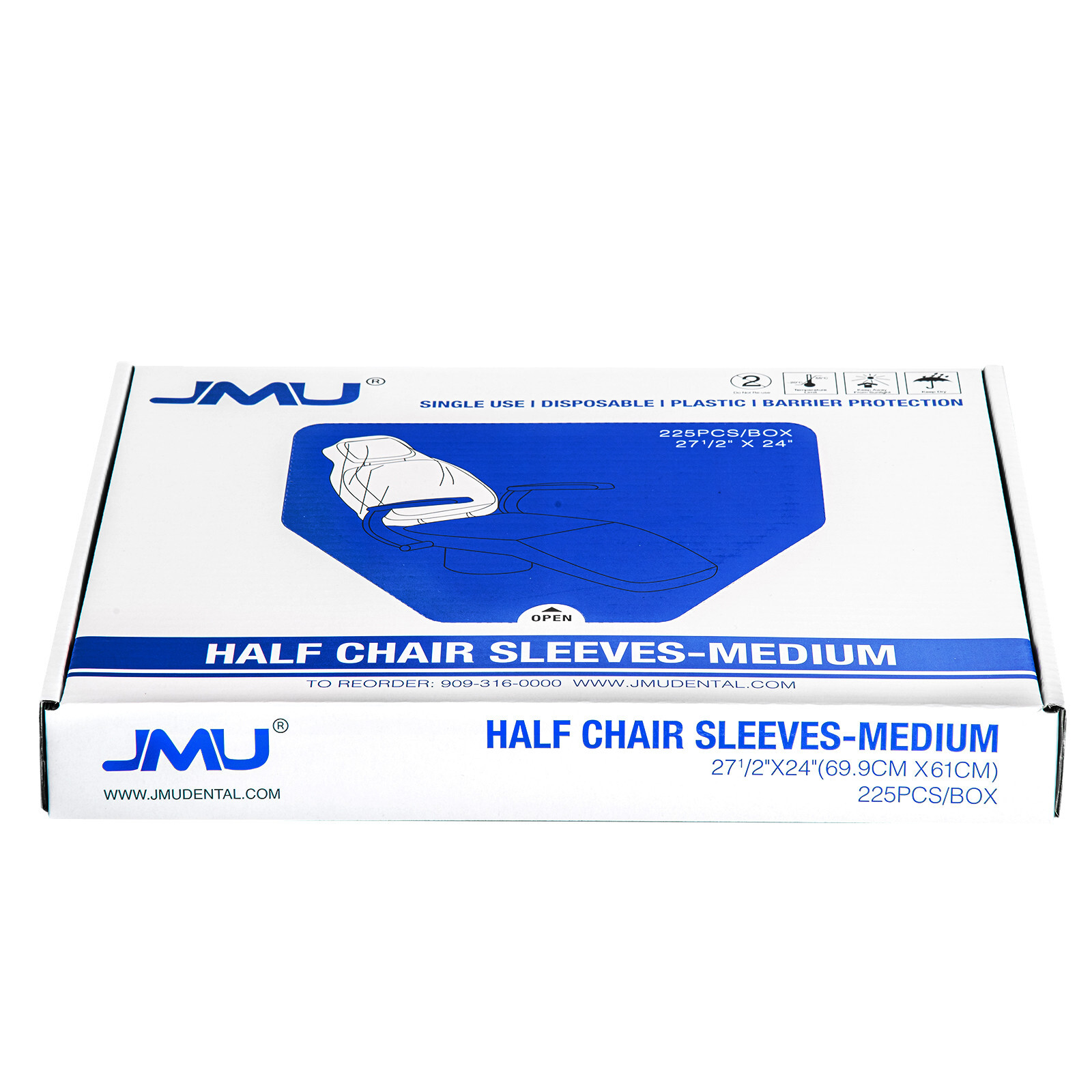JMU Dental Chair Covers Full&Half Chair Sleeves Disposable Soft Durable