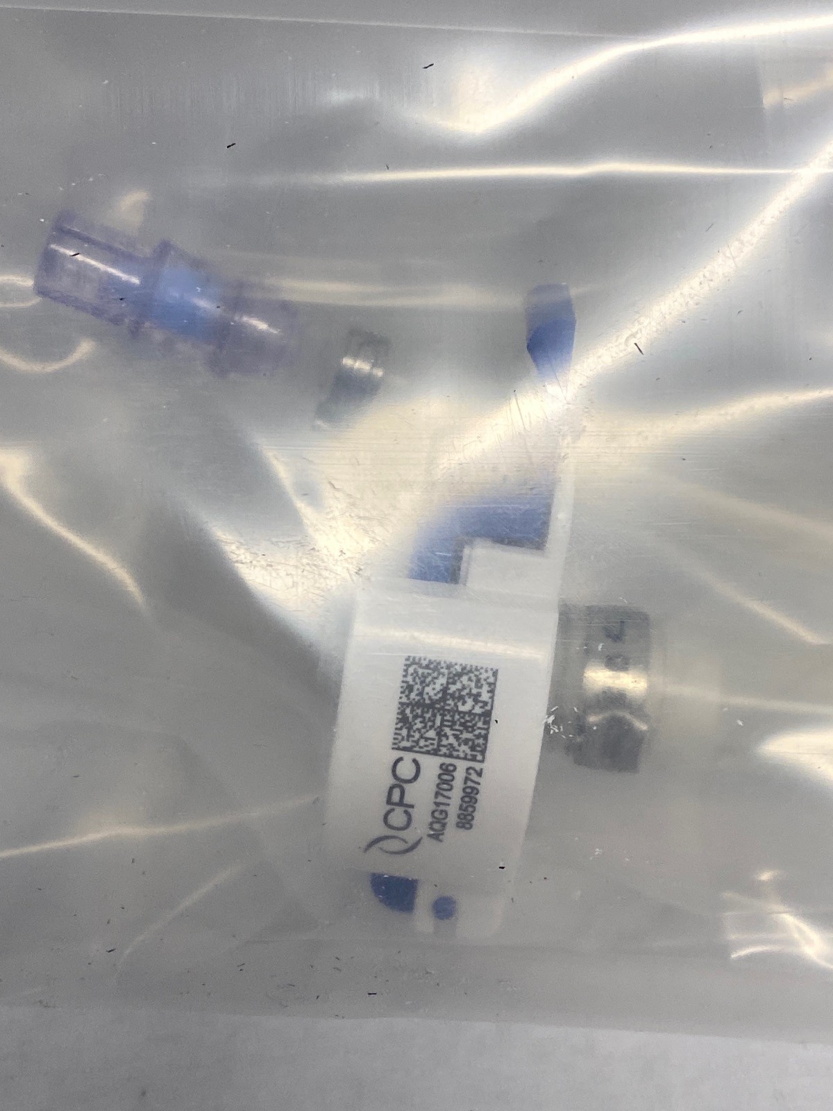 CAROLINA Bioprocess 5L Sampling Bag w/ CPC Non-Valved AseptiQuik G Body 3/8” HB