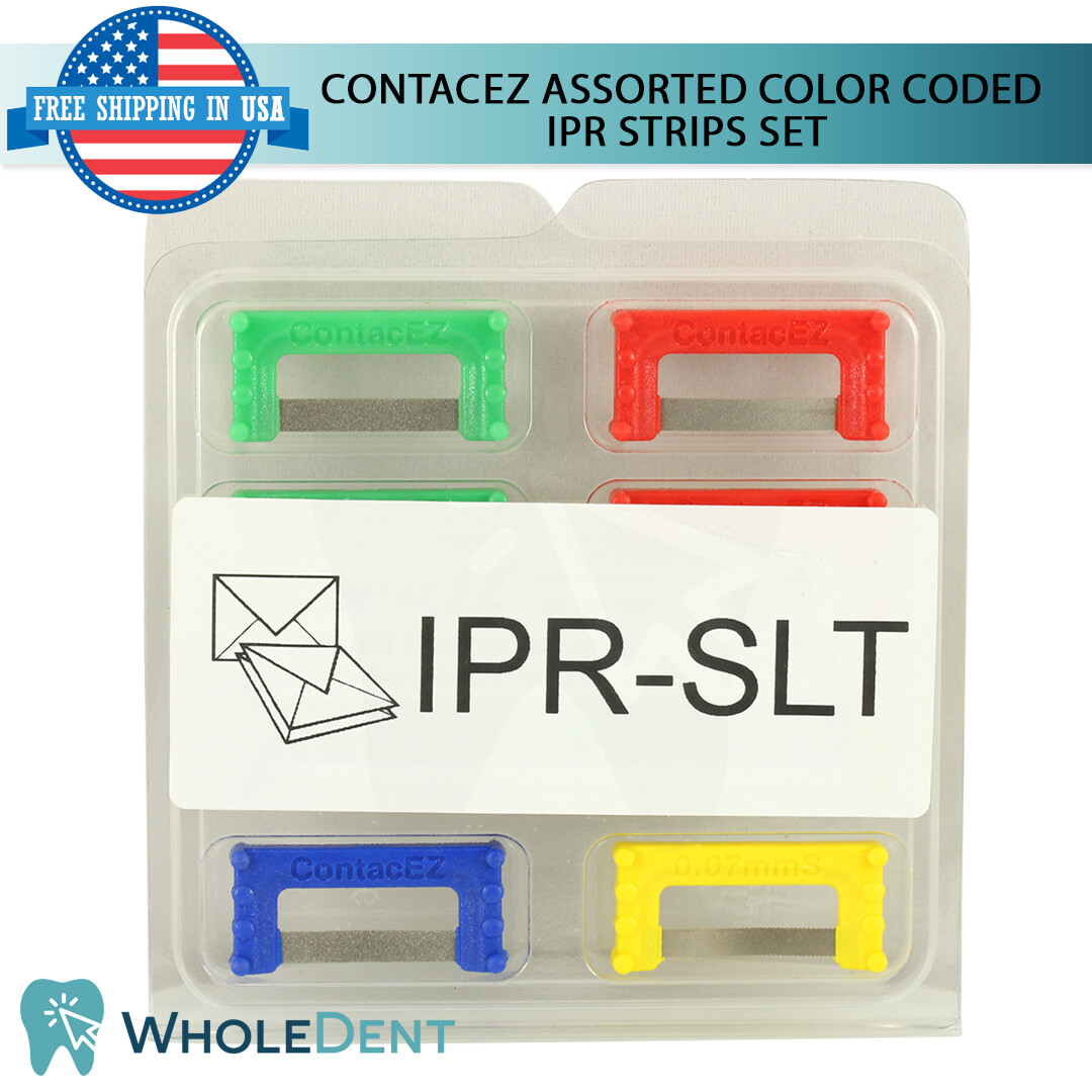 ContacEZ Assorted Color Coded IPR 8 Strips Orthodontic Interproximal Reduction