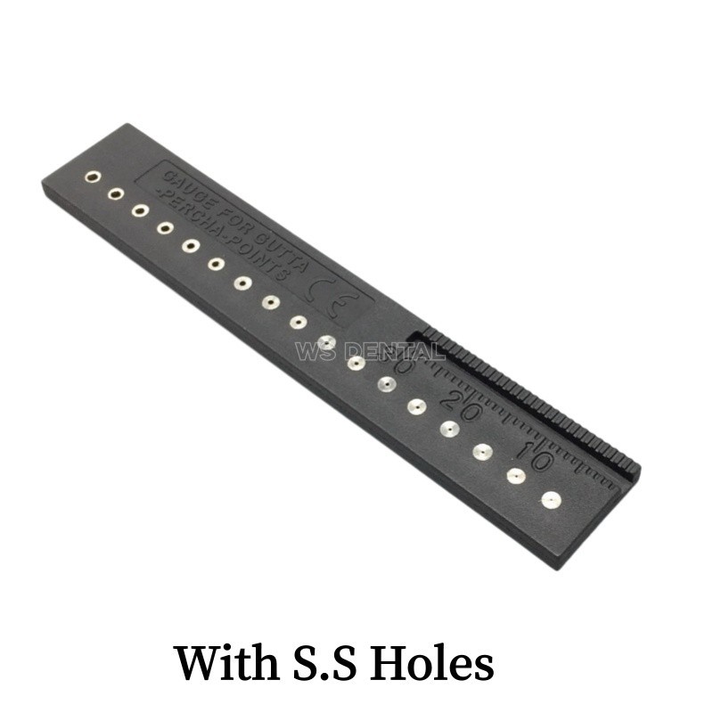 1pc Dental Gutta Percha Points Root Files Gauge Cutter Plate Tray Measure Ruler