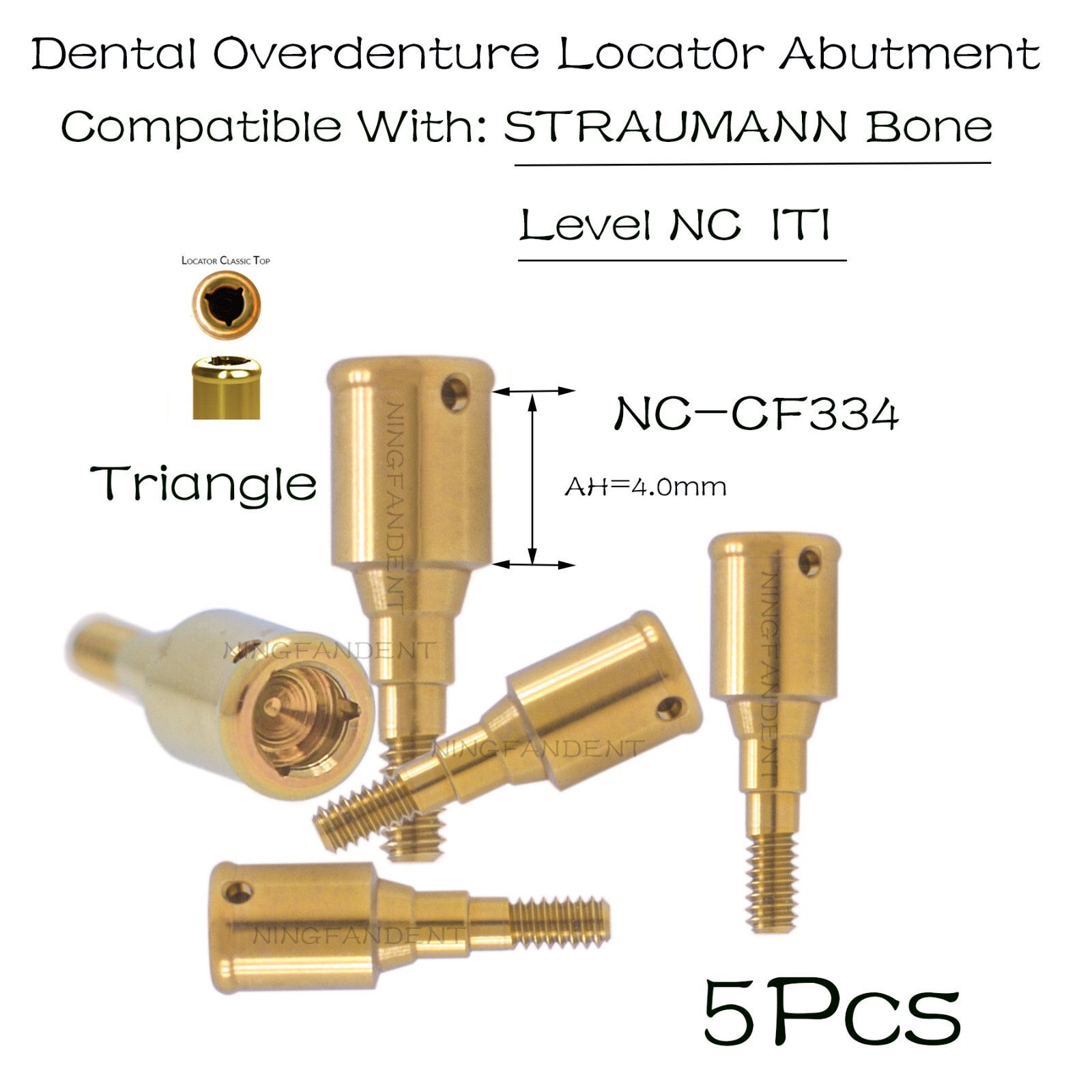 Straumann/ITI-Bone Level NC Dental Overdenture Locator Abutments For 1-5mm GH