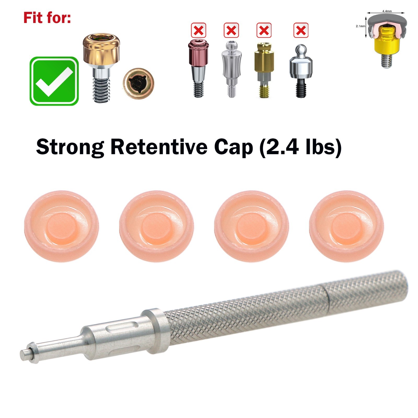 US Dental Locator Abutment Regular for HIOSSEN ET III SA/Osstem/DIO UF/Snucone R