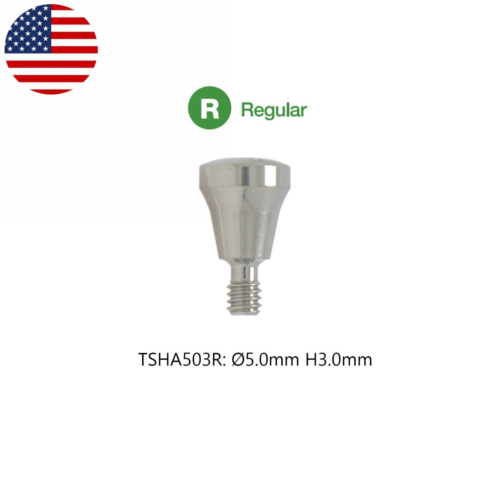 US Regular Dental Healing Abutment Fits Osstem Hiossen ET III SA/Osstem/DIO UF R