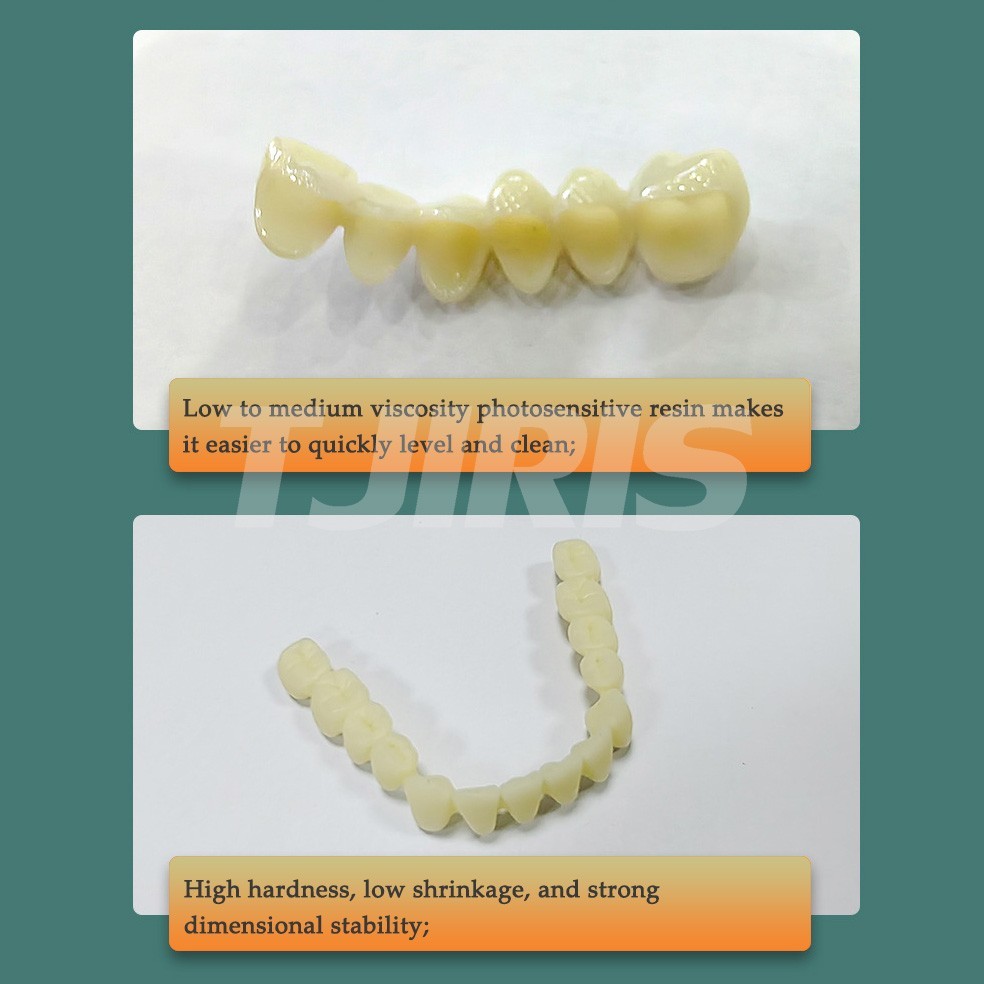 Dental Temporary Crown Bridge 3D Printing Resin Bleached Flexible Resin 1kg