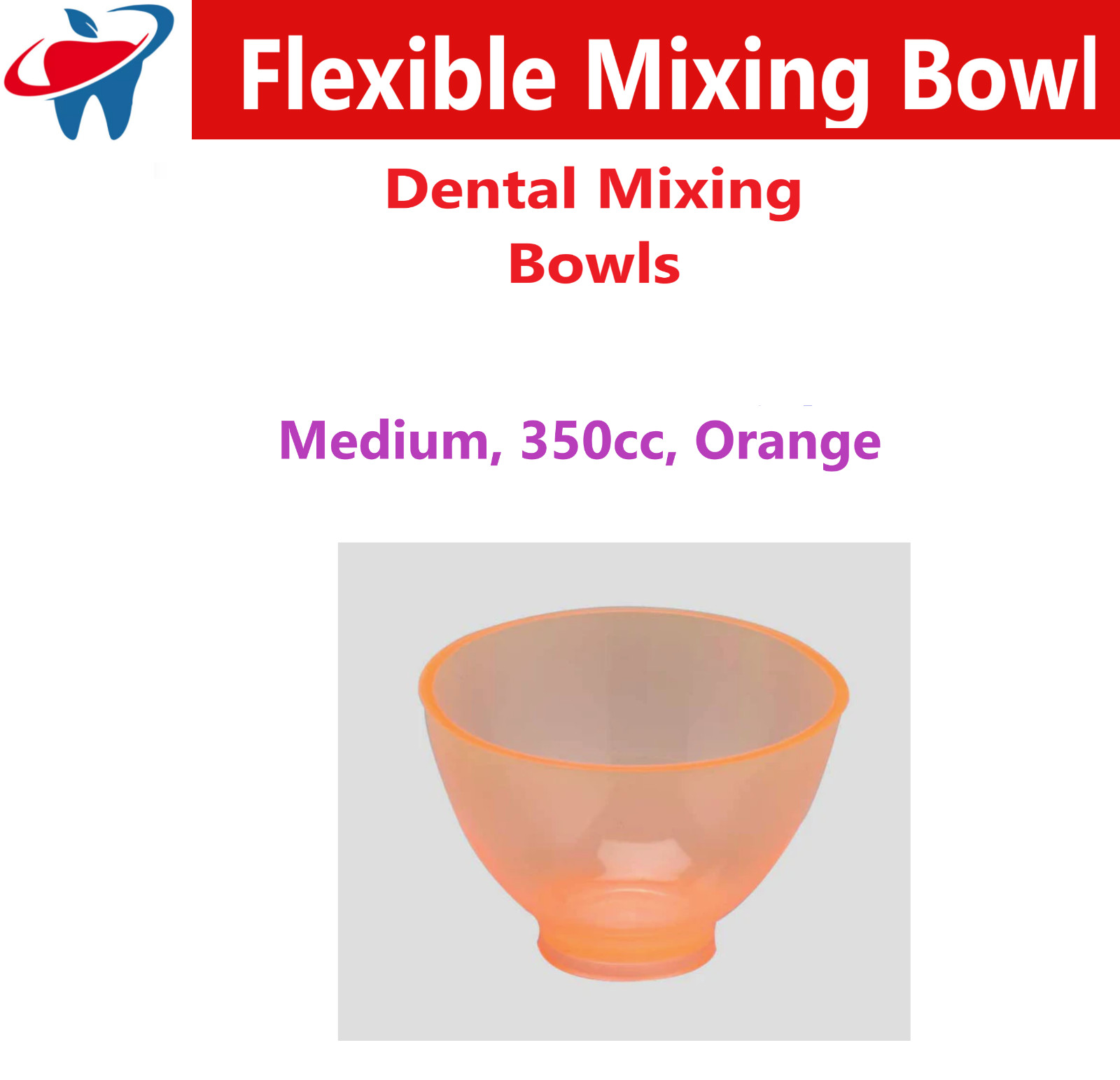 Dental Mixing Bowls For Impression Material Disposable, 6/Bag, Assorted Colors