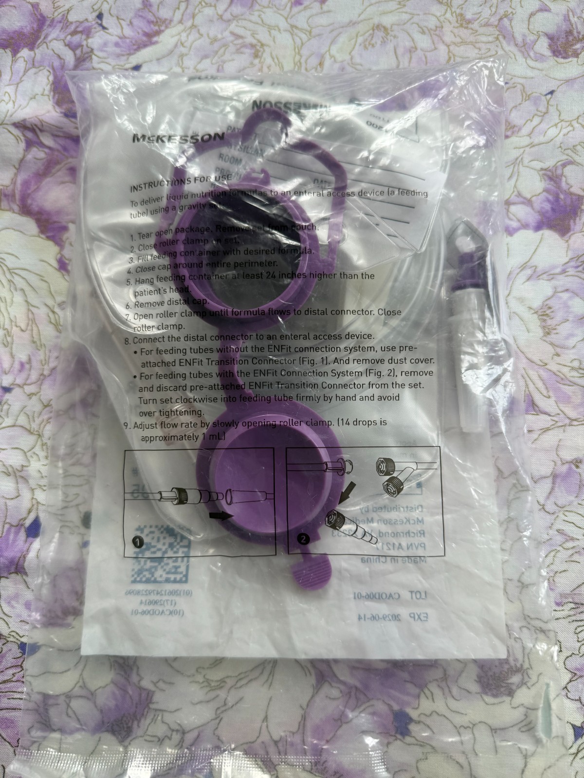McKesson Enteral Feeding Gravity Set Small Bore 1200 mL 16-702500