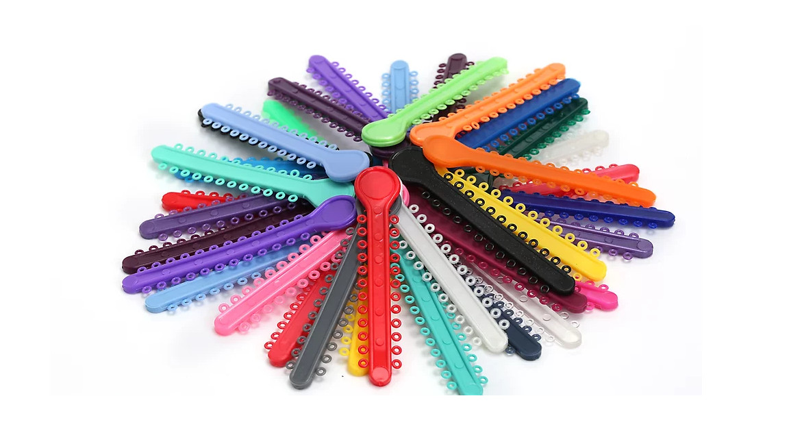 O & S Dental Topsticks High Performance Ortho Elastic Ligature Ties All Colors