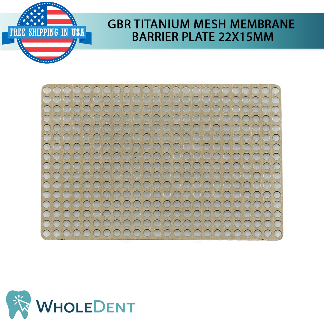 GBR Titanium Mesh Membrane Plate Bon Tack Barrier 22x15mm, Dental Im plant