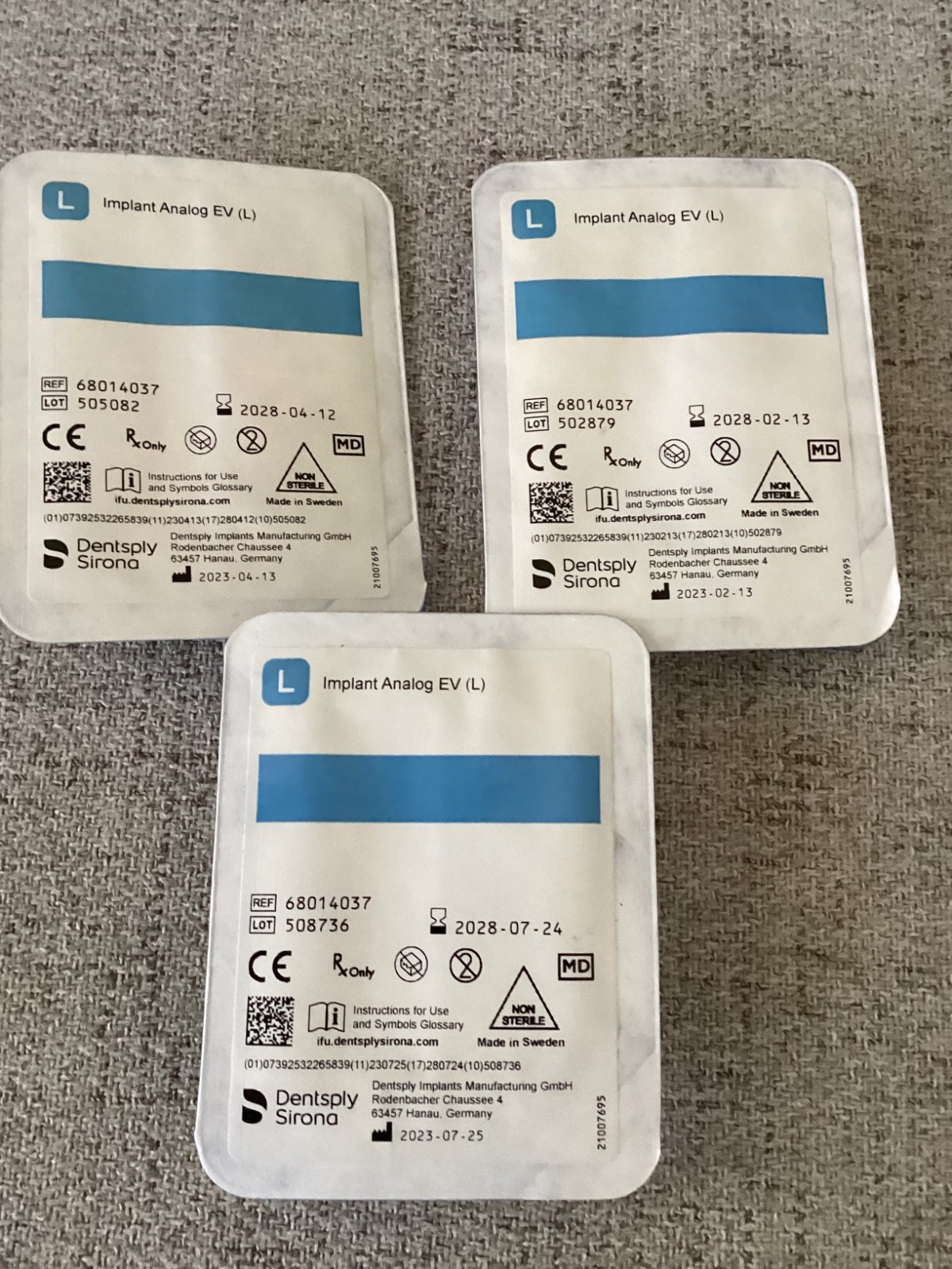 OEM Dentsply Astra EV Implant Lab Analog NEW!! 4.8mm Size. Qty: 3 INSANE PRICE!!