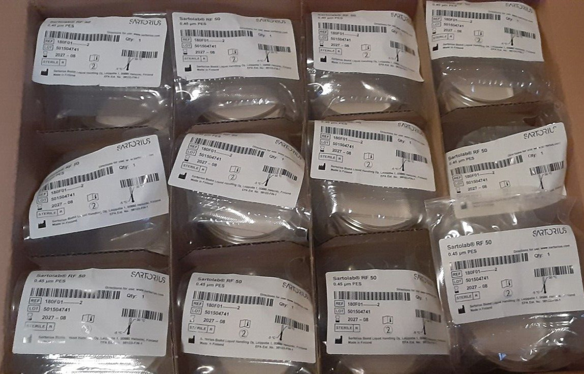 Sartorius Sartolab® RF 50 Vacuum Filtration Units, 0.45um (12 sealed)180F01—-2