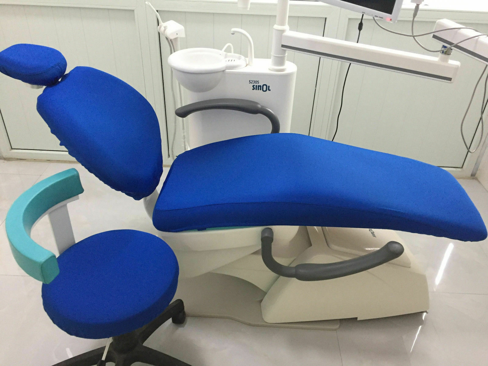 1Set Dental Unit Cover Cloth Dentist Chair Protector Sleeves Washable *7Colors