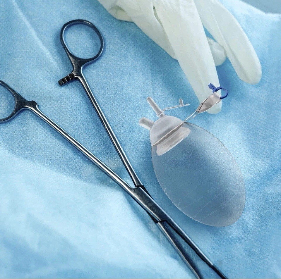 Wound Drainage Bulb Evacuator, 100 ML, Oval Silicone, Medical Suction Reservoir