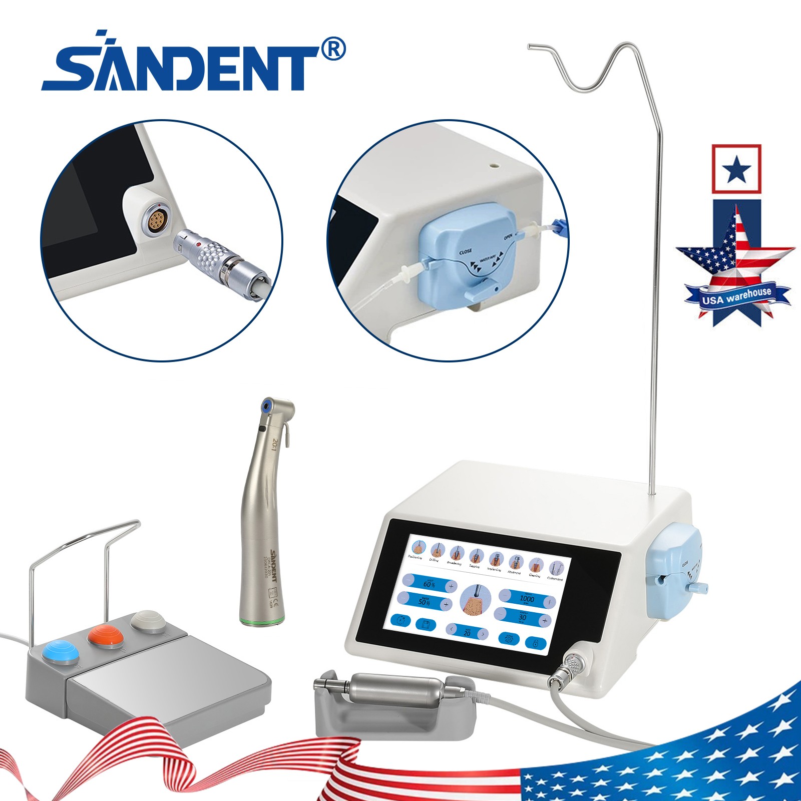 Dental LED Surgical Implant Motor System/Implant Stability Monitor Test