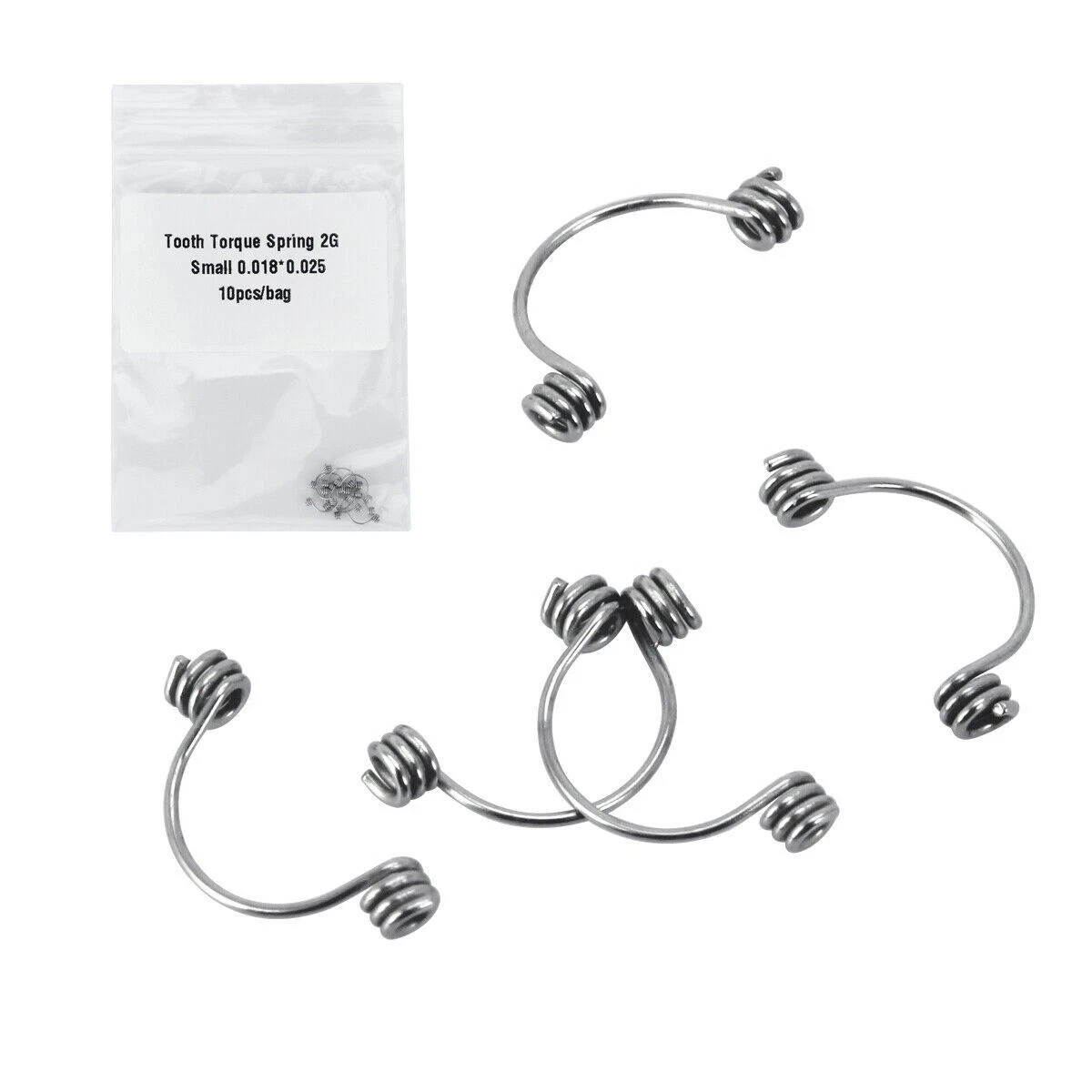 15 Sizes Ortho Dental Rectangular Anterior Teeth Torque Wire Springs 10Pcs/Pack