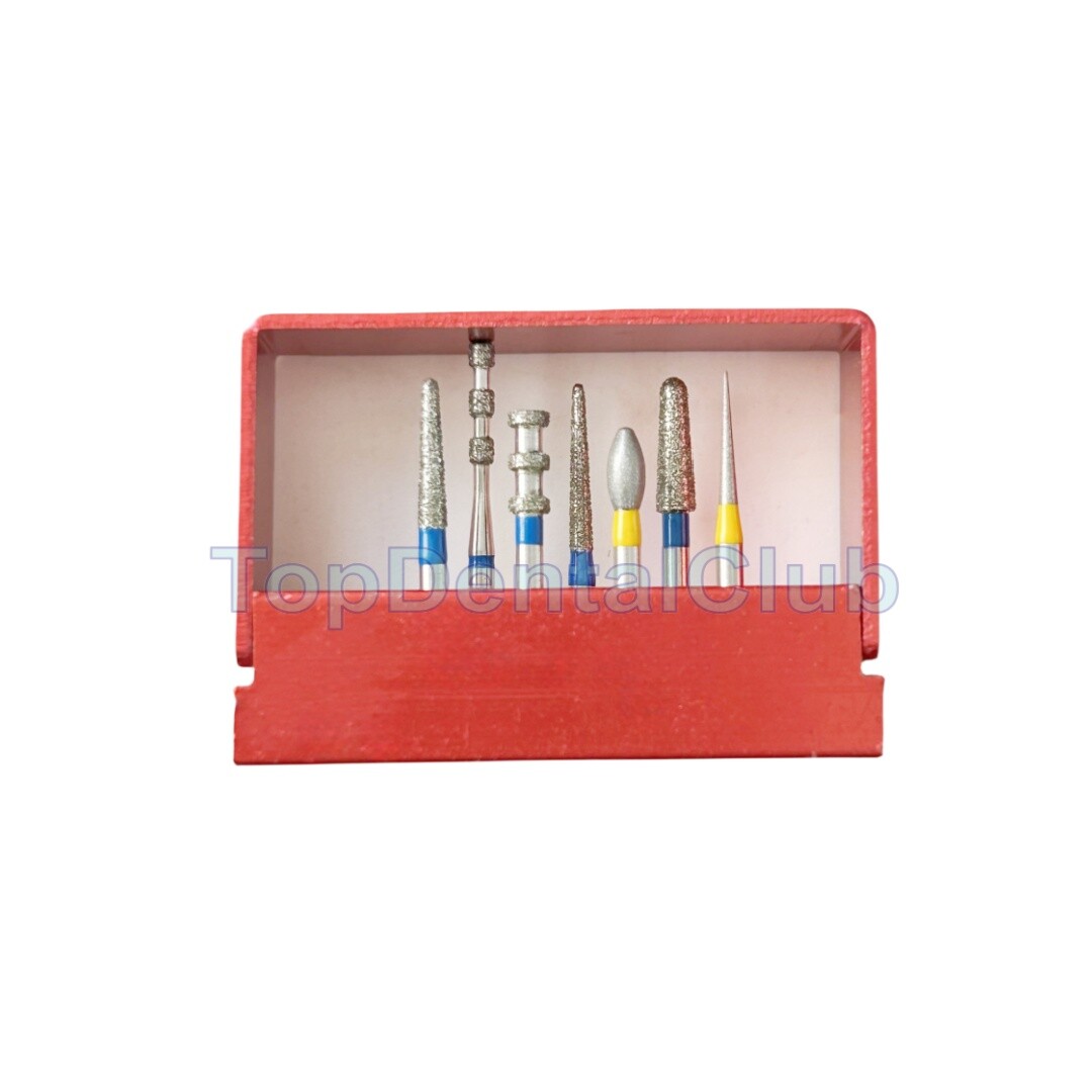 Dental Diamond Burs Drill For Polishing Cutting Porcelain Teeth Whole Set Kit