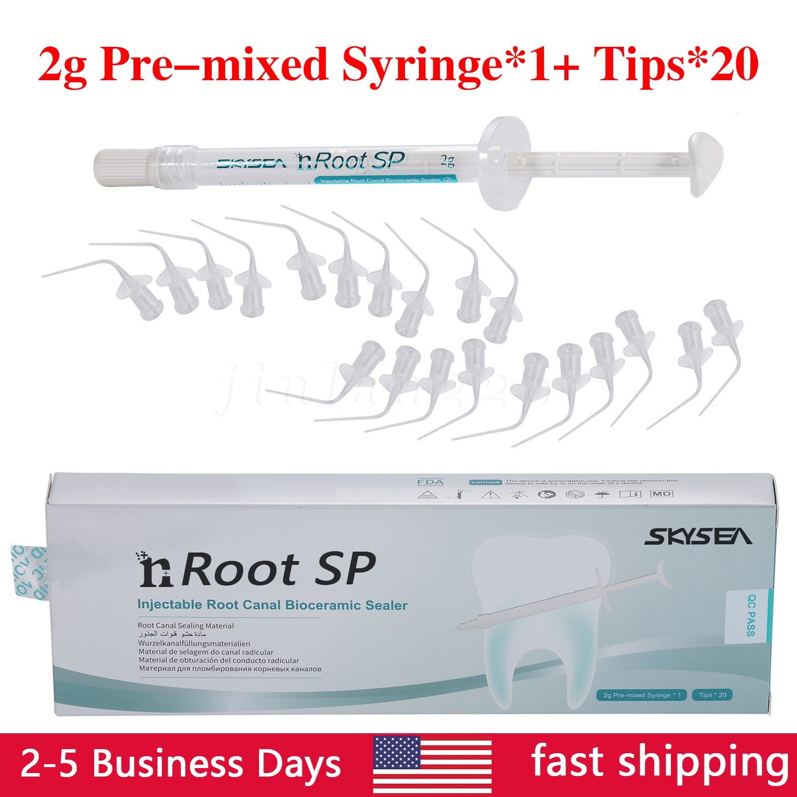 2g SP Dental Injectable Root Canal Bioceramic Sealer Endodontic Sealing Filling