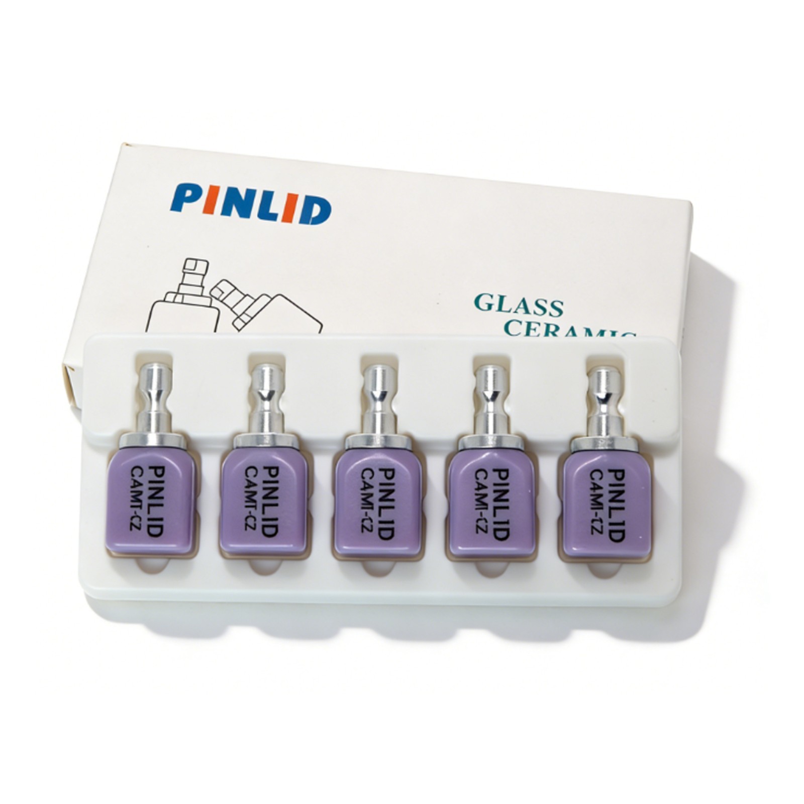 Dental Lithium Disilicate CAD CAM Glass Ceramic Blocks MT Translucency A1–BL4