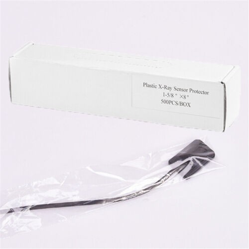 500/box X-Ray Sensor Sleeves 8″ x 1-3/8″ Disposable Dental Barrier Cover Film