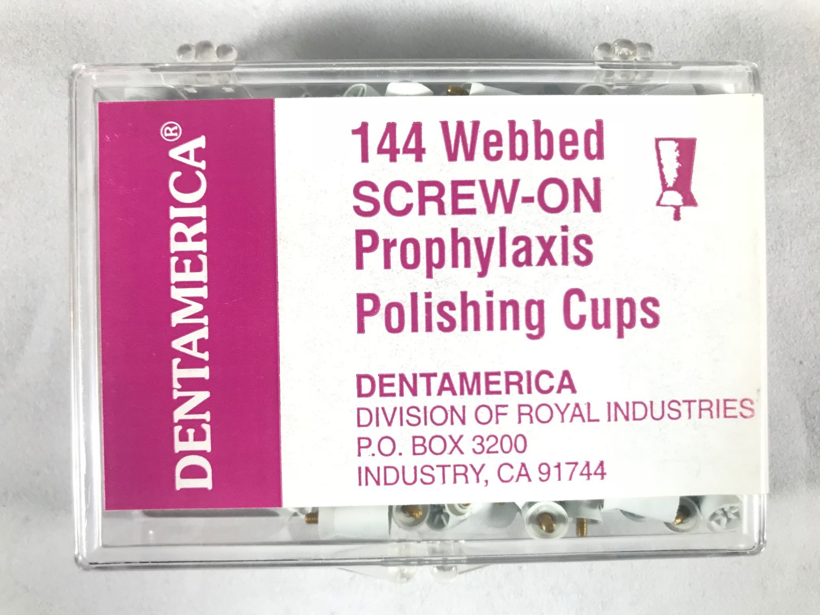 Dentamerica Dental Prophy Screw On Prophylaxis Polishing Cups 288 Pcs