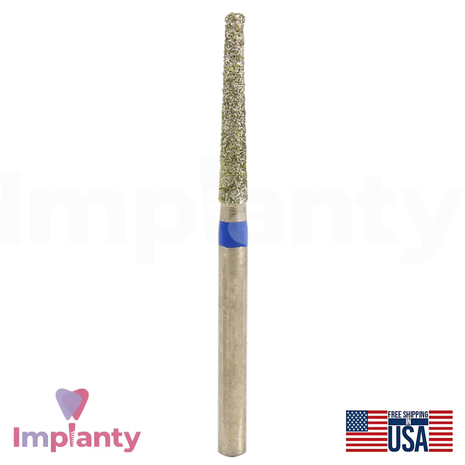 FG Diamond Burs High Speed Truncated Cone Head Handpiece Stainless Steel 10pcs