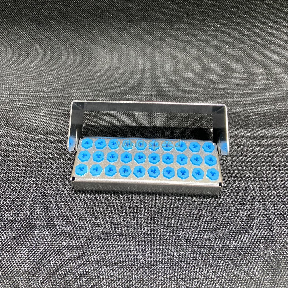 Dental Disinfection Box Implant Drill Burs Organizer Holder Block 8/12/30 Holes