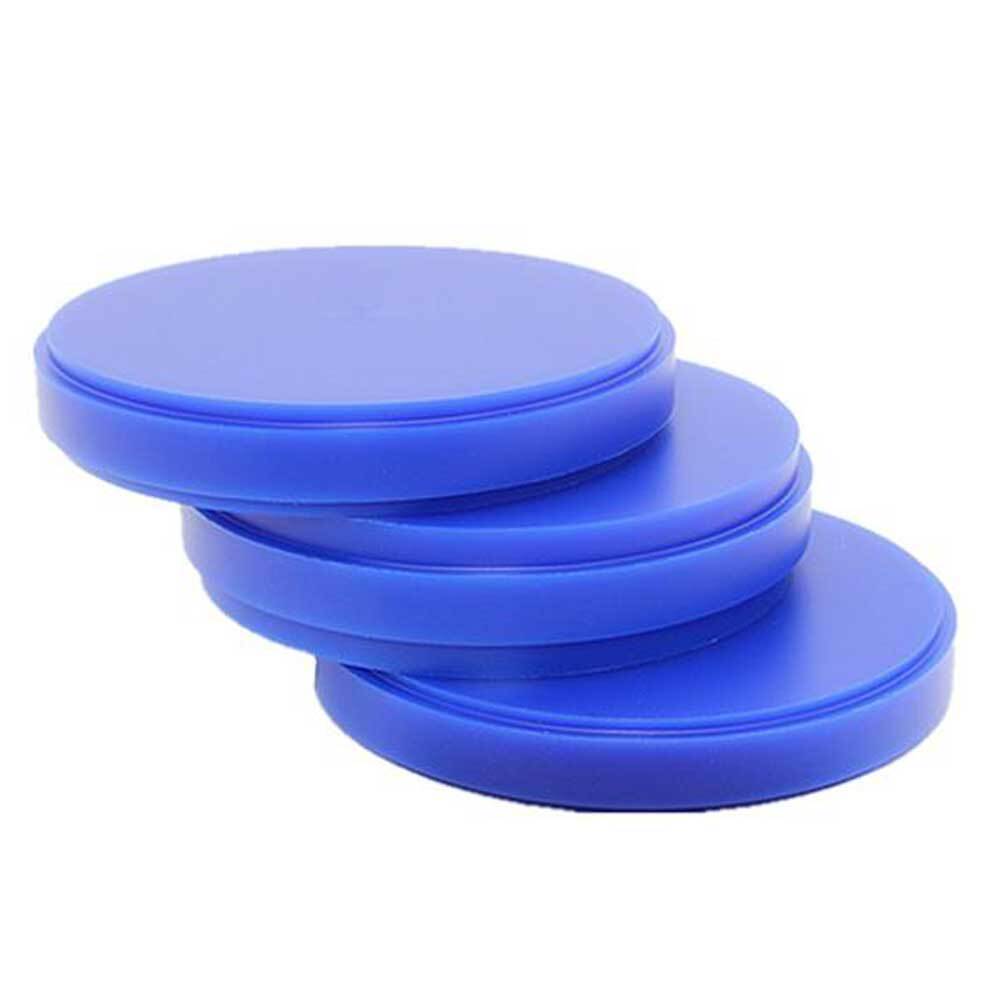 1pc Dental Wax Block Cad Cam Wax Disk Dental Discs OD98mm Blue Color