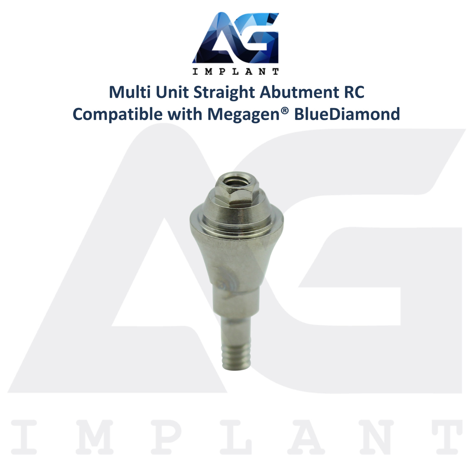 5 Straight Multi Unit Prosthetic RC Compatible with Megagen® BlueDiamond