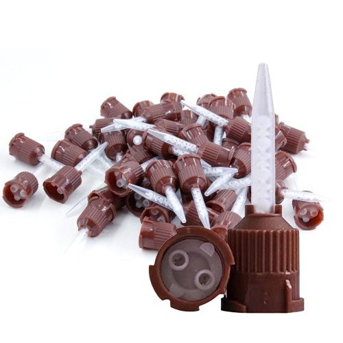 400pcs Dental Impression Material Crown Mixer Nozzle Disposable Mixing Tips USA