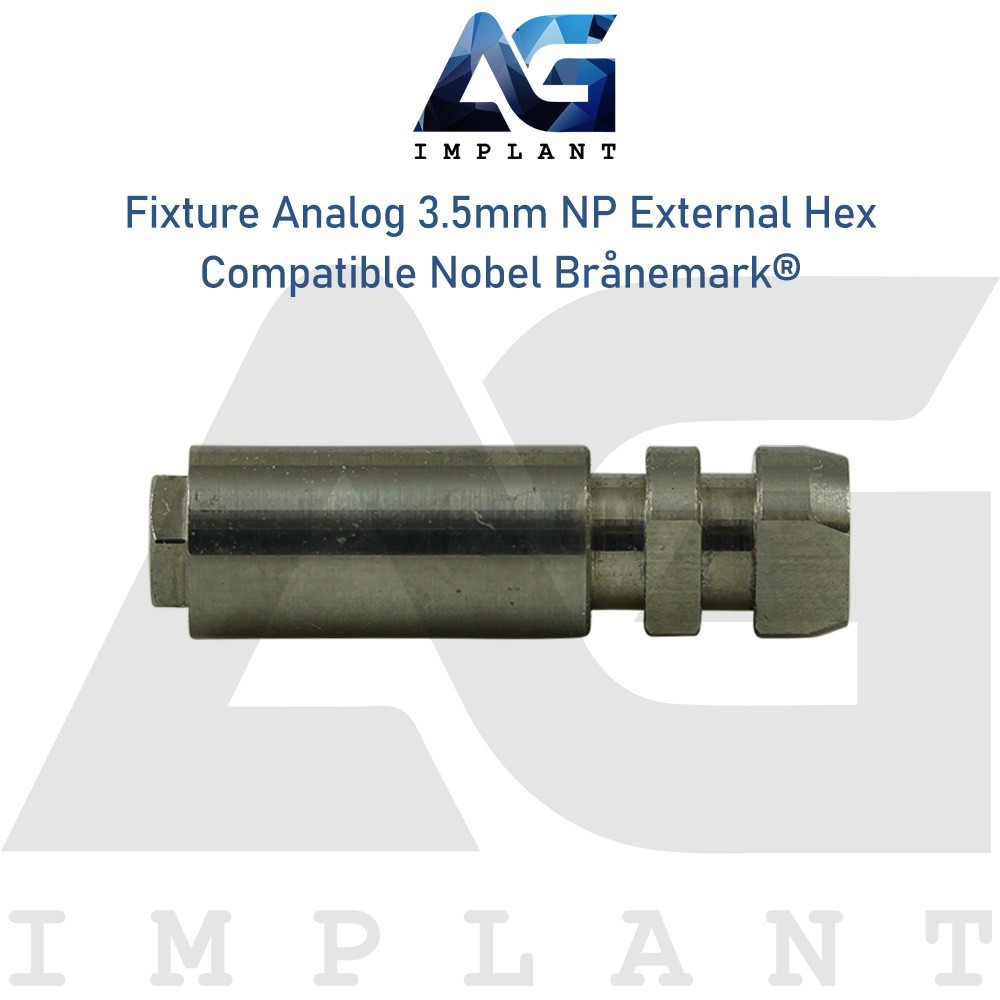 5 Nobel® Branemark Compatible Fixture Analog 3.5mm NP External Hex Dental Lab