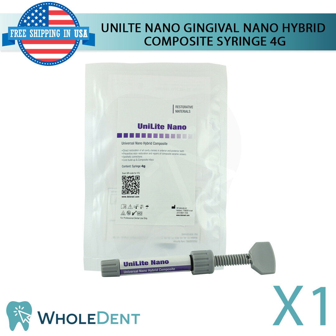 Nano Gingival Pink Hybrid Composite Dental Filling Syringe Restoration 4g Shades