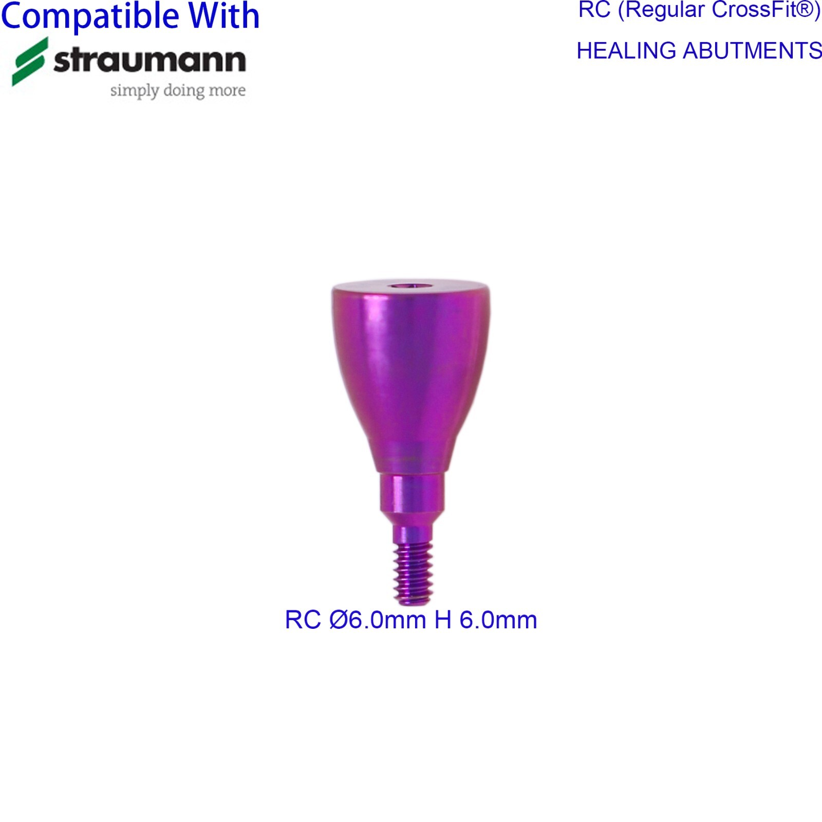 Dental Regular Closure Cover Cap Screws Healing Abutment fit ITI Straumann RC