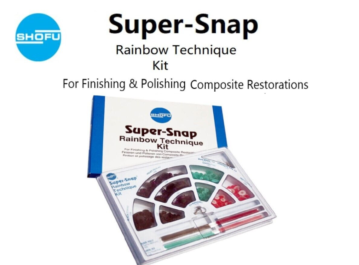 Shofu Super-Snap Rainbow Technique Efficient Safe Finishing & Polishing Kit