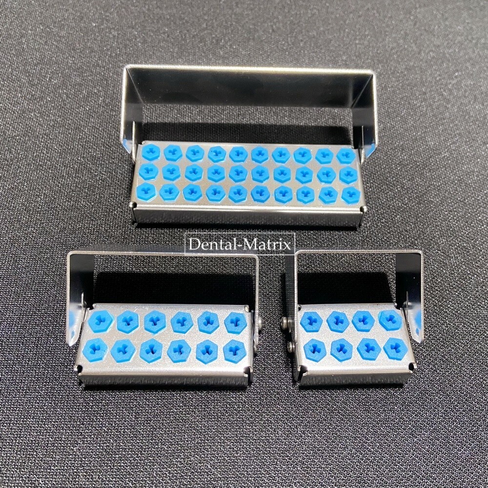 Dental Implant Drills Organizer Holder Sterilization Case Bur Block 8/12/30 Hole