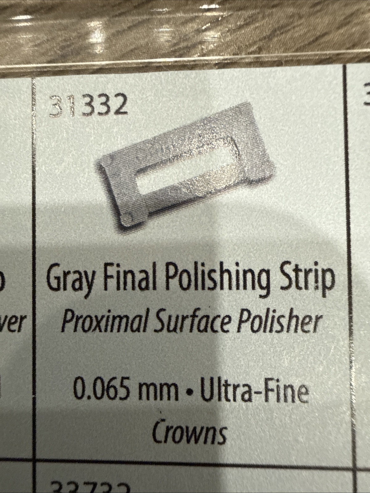 ContacEZ 31332 Gray Final Polishing Strip Proxima Surface Polisher