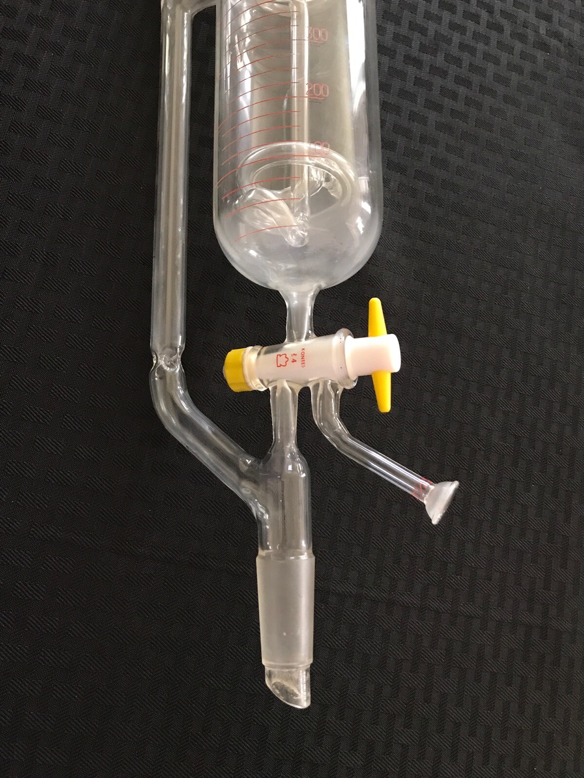 KONTES 24/40 500mL Glass Airfree Schlenk Solvent Distillation Apparatus Vigreux
