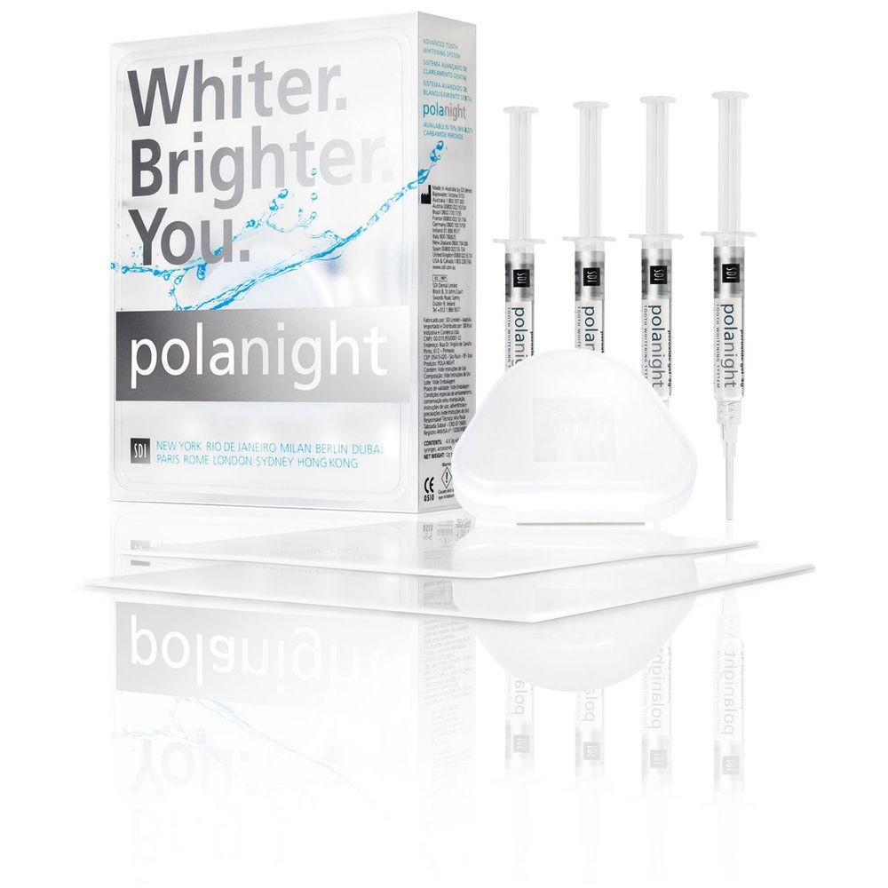 SDI Pola Night Kit 22% Dental Tooth Whitening Bleach Kit of 4 X 3gm Syrin.