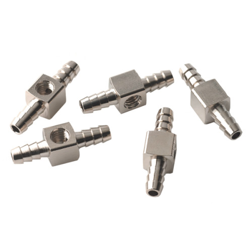 DCI 0076 1/8” Barb x 10-32 Female x 1/8” Barb T Fitting For 1/4″ O.D. tube