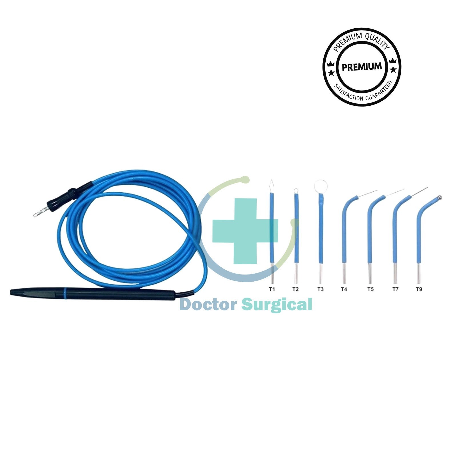 BonART ART-E1 Blue Color OLD Style Handpiece With 7 set of BLUE Electrodes