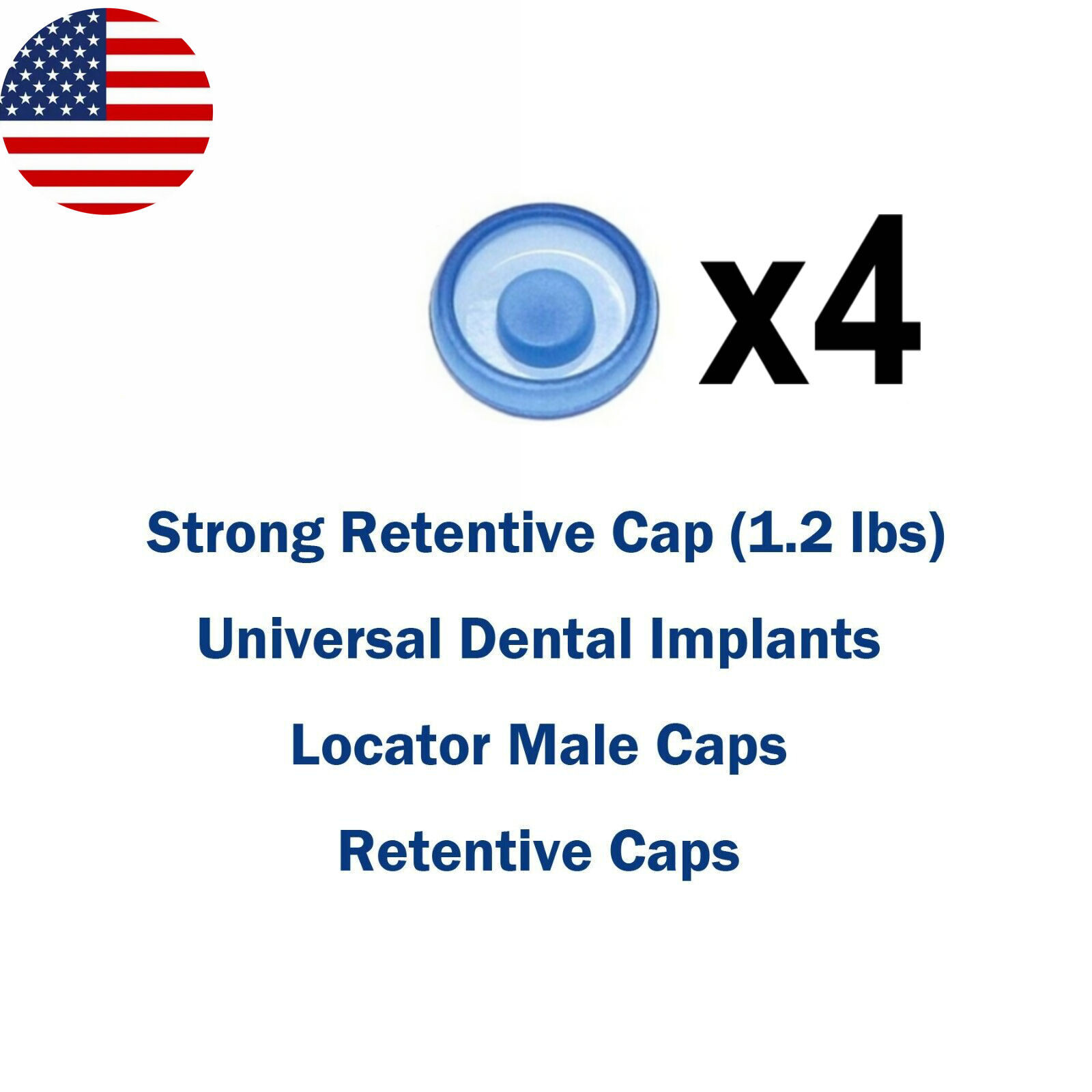 US Universal Dental Locator Retention Caps Insertion Extraction Remove Core Tool