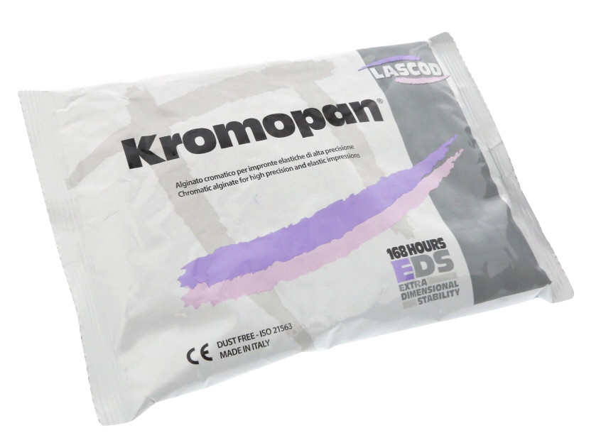 Kromopan Color Changing Alginate Dust Free Fast Set – CASE of 20 – 1 lb Bags