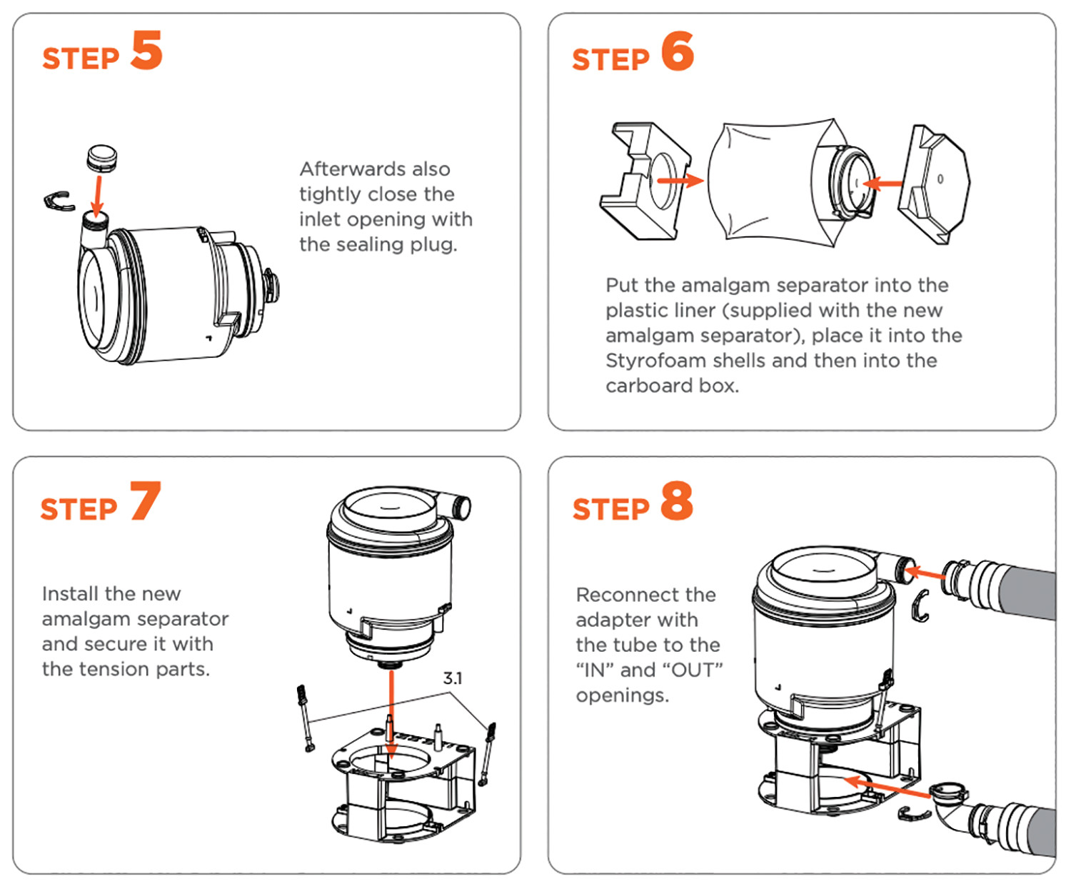 ECO II & II+ Amalgam Separator Cartridge