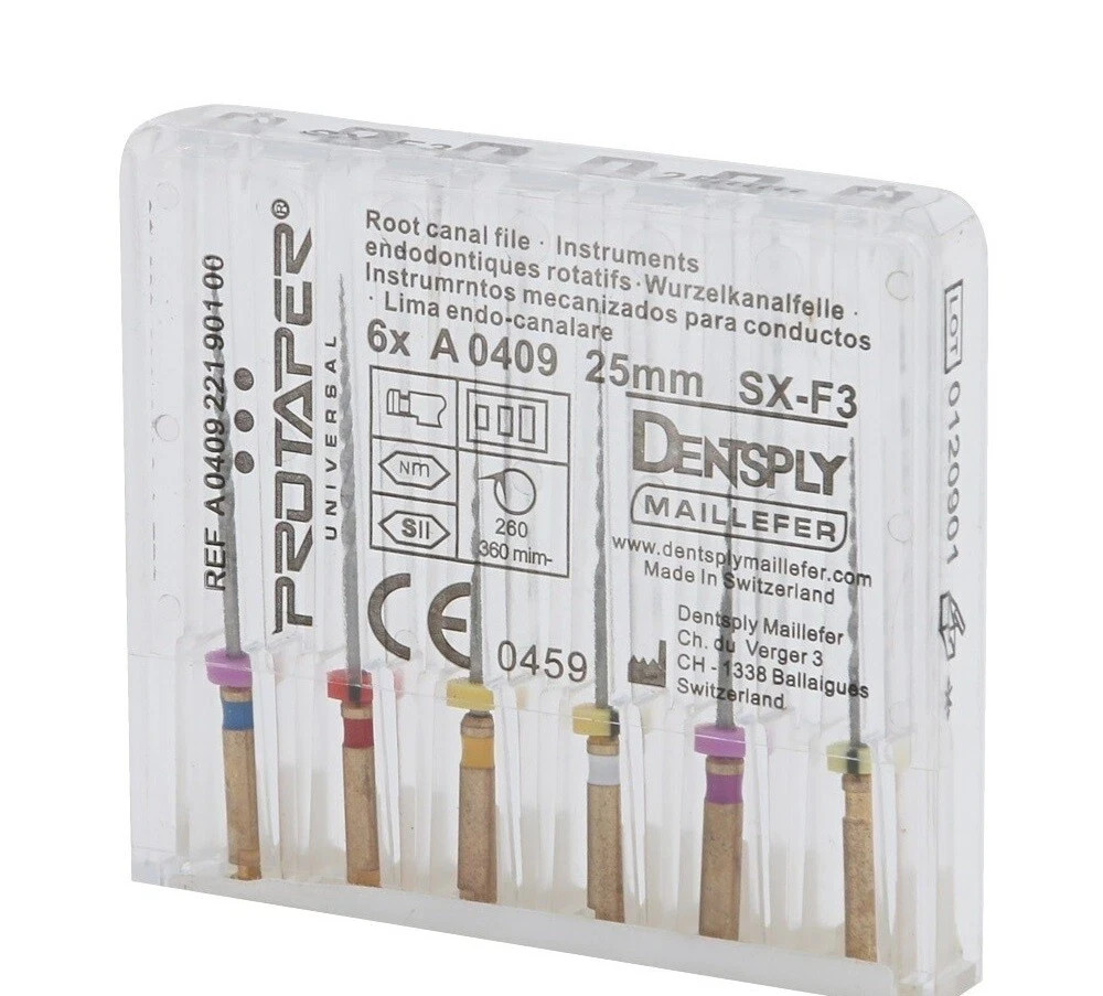 Dentsply Maillefer Rotary ProTaper Universal Engine NiTi Files SX-F3