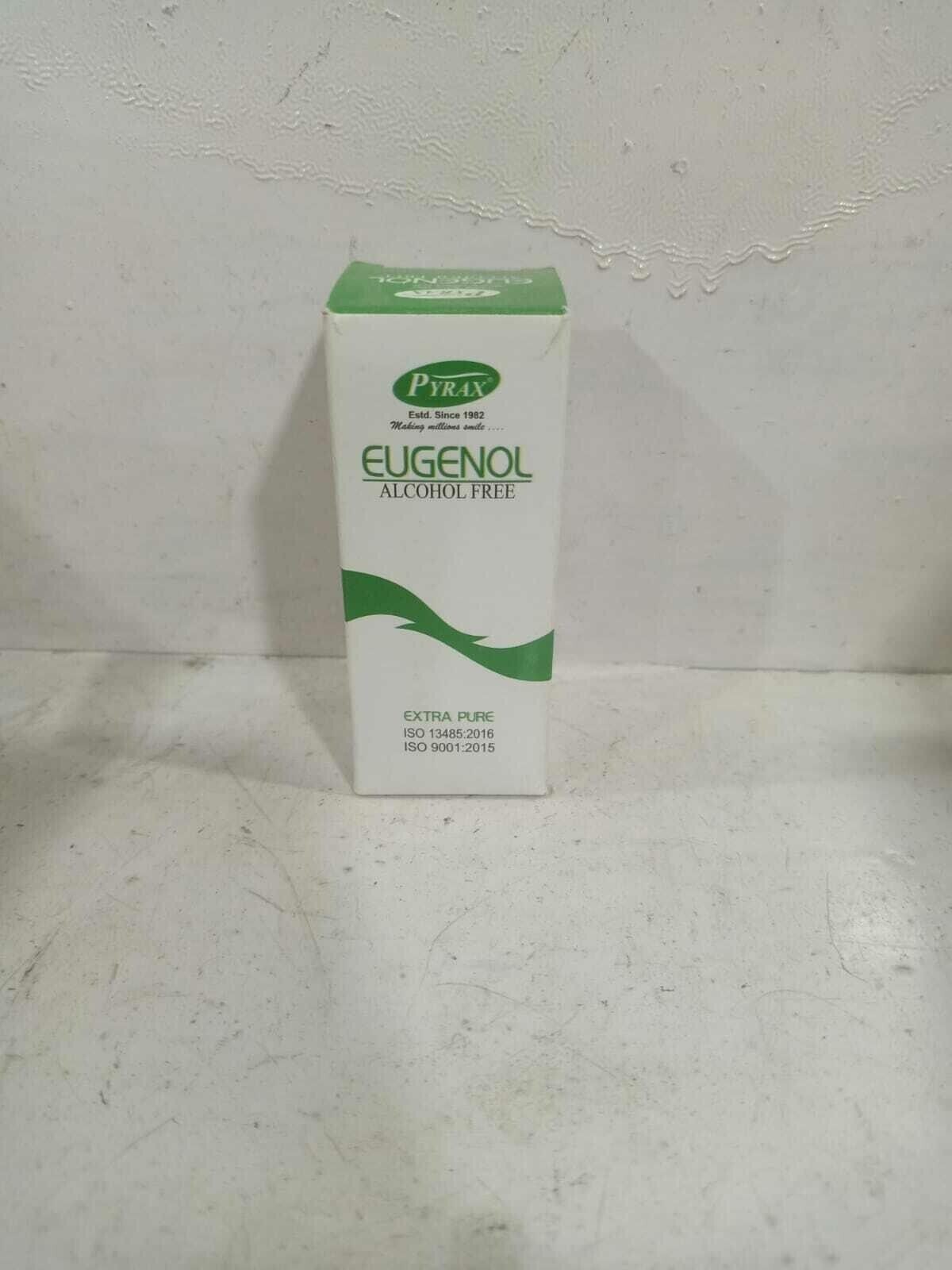 Pyrex Eugenol Oil Extra Pure Dental Dressings Minor Dental Pain 15ml (Free Ship)