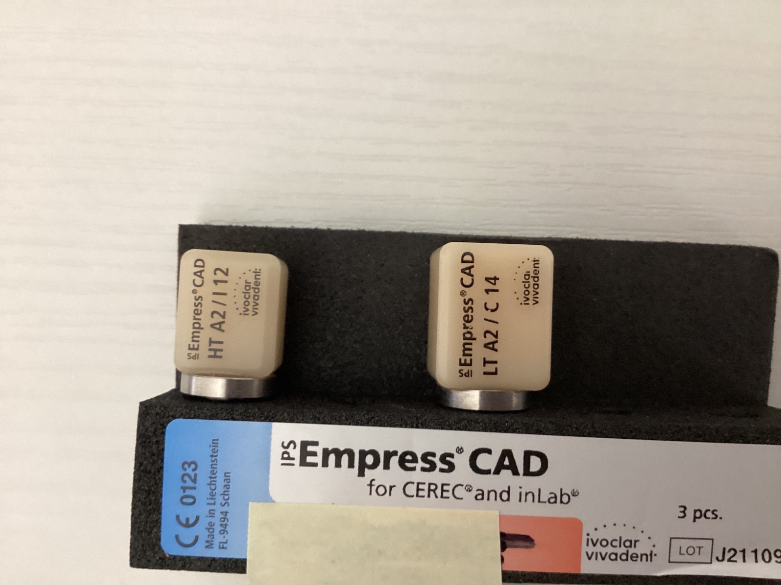 IPS Empress CAD CEREC Blocks ONE HT A2 / I 12 and ONE LT A2 / C 14