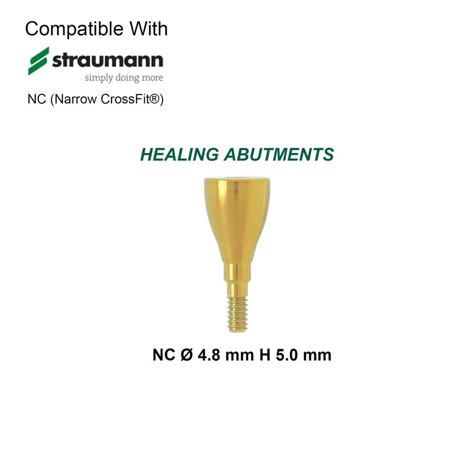 US Dental NC Healing Abutment & Cover Screw Fit Straumann ITI BL/BLT