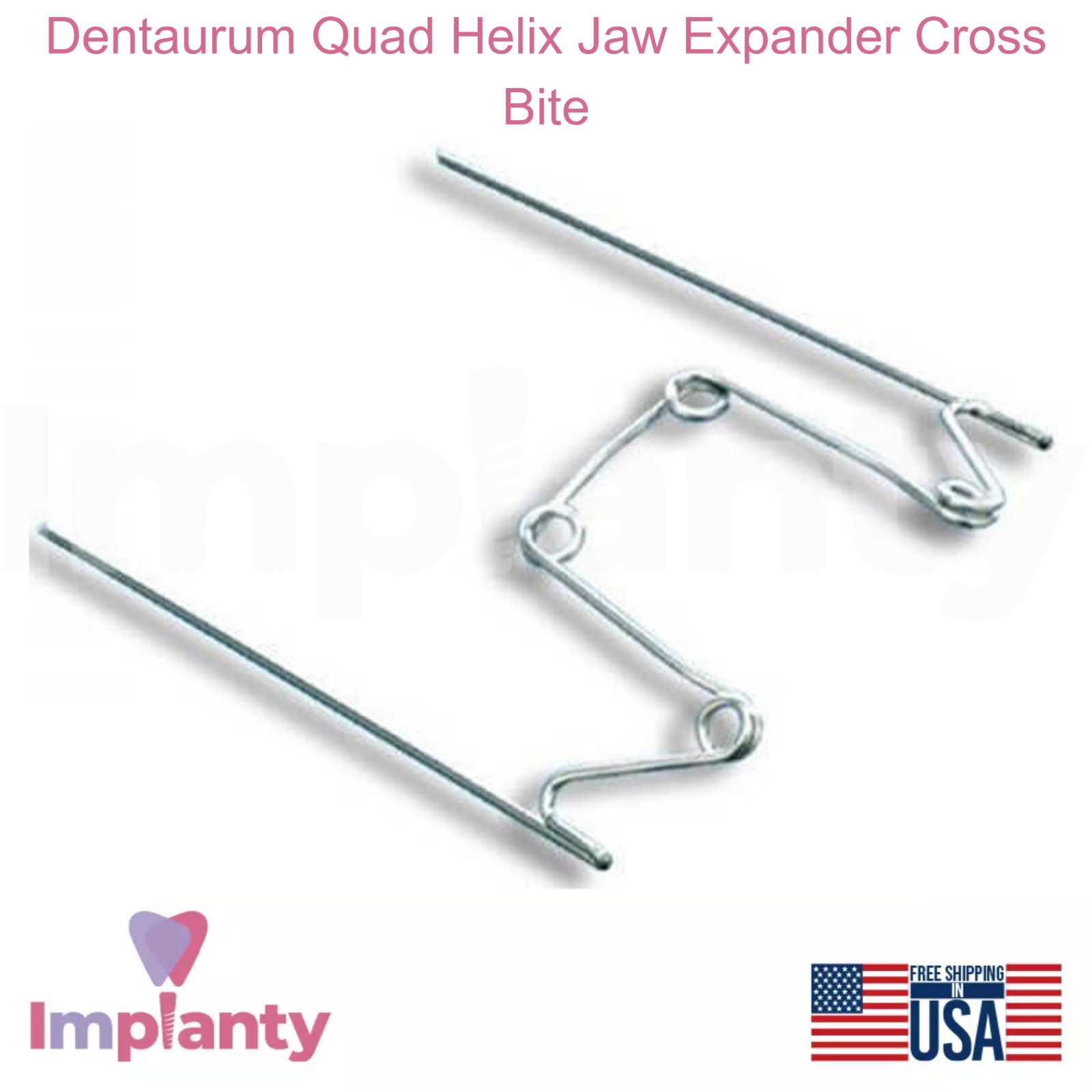Dental Quad Helix Jaw Expander Cross Bite Stainless Steel 0rthodontic Tool