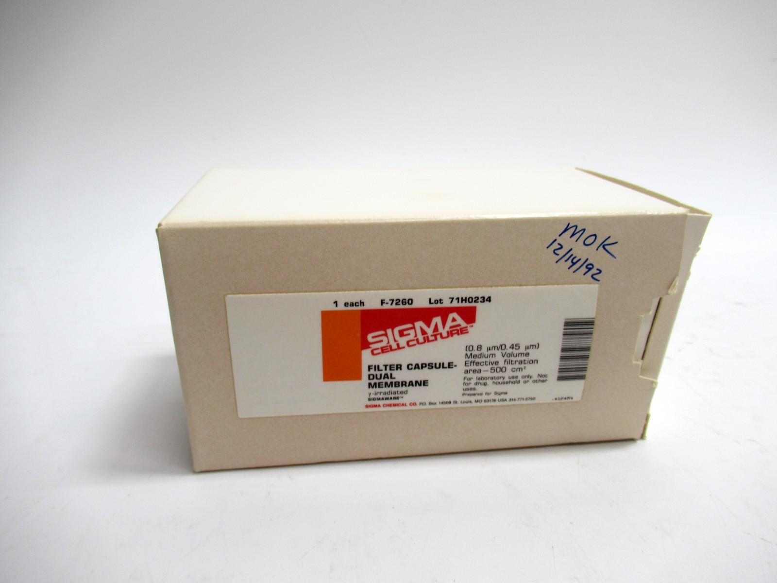 Pall/Sigma 12123 Mini Capsule Filter Sterile 0.45um 1/Pack F7260